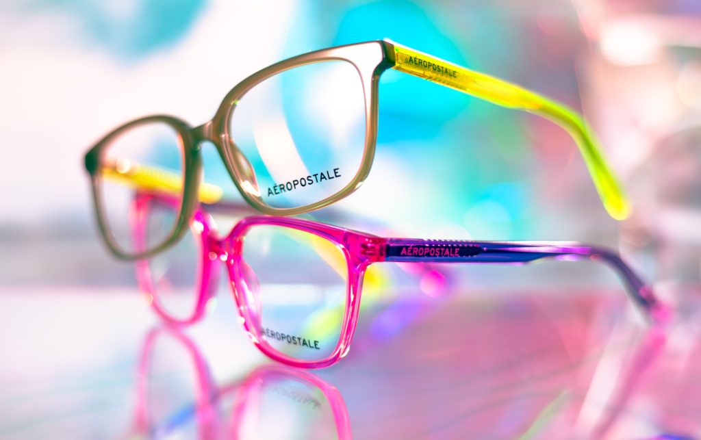 Aeropostale eyeglasses in fun, bright colors