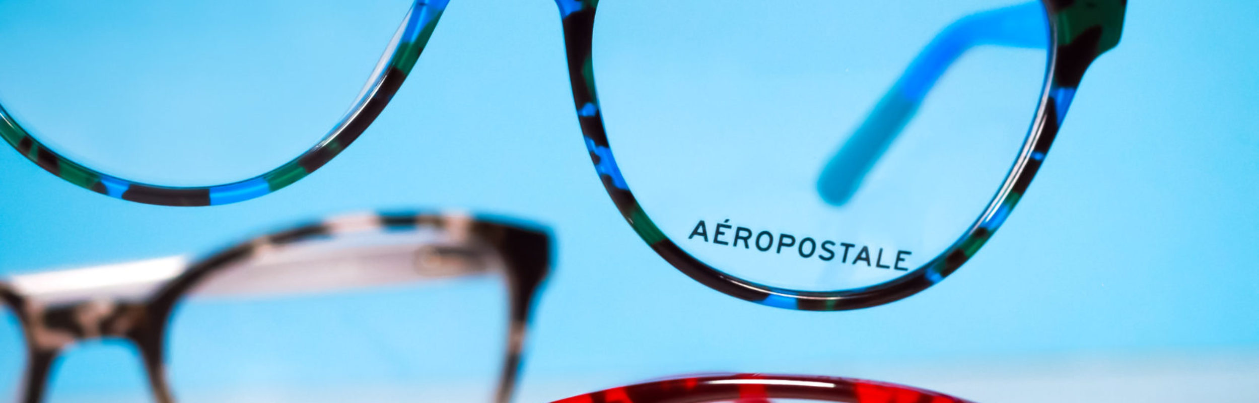 Multiple pairs of Aeropostale 2010 eyeglasses