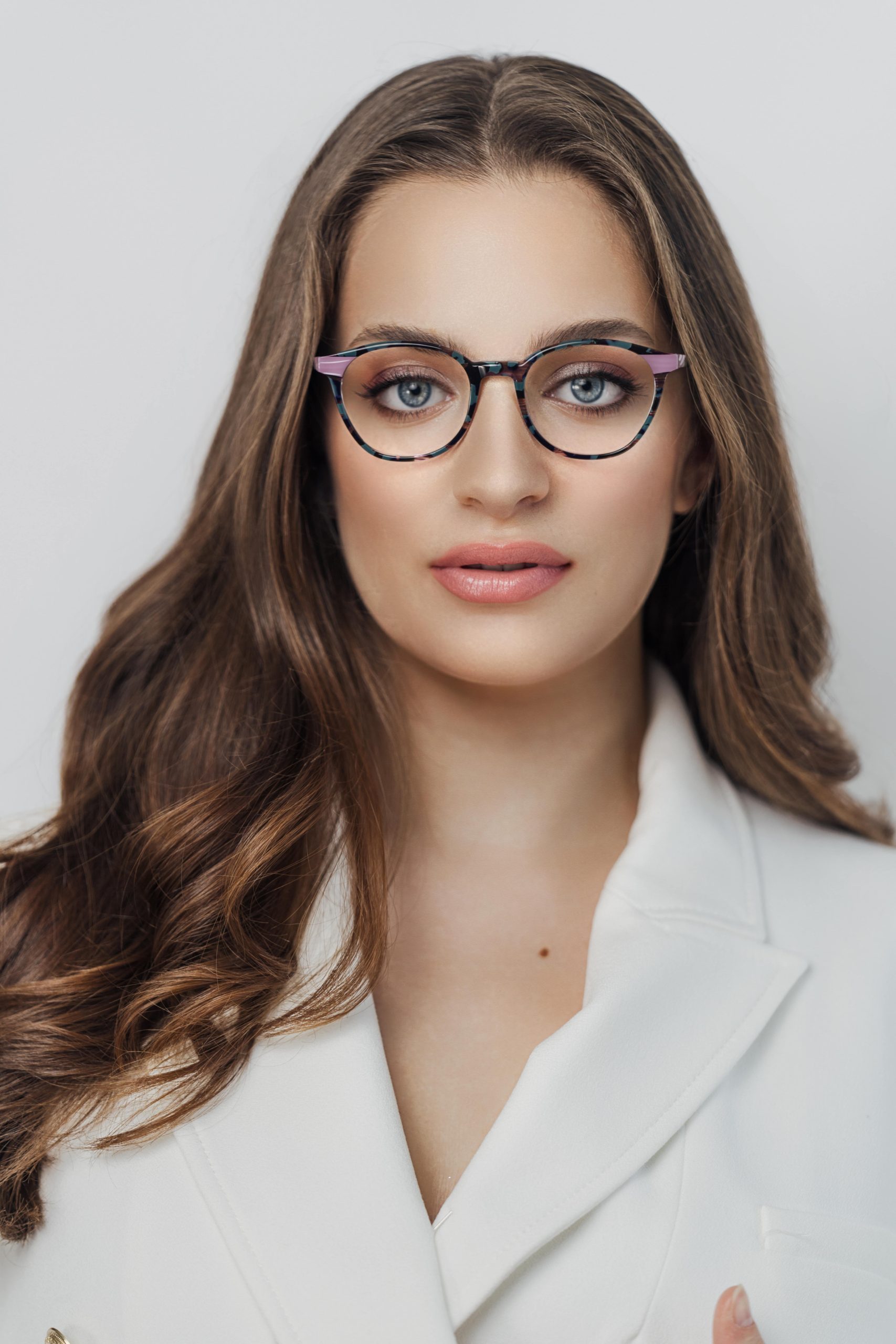 Woman wearing eyeglasses from A&A Optical